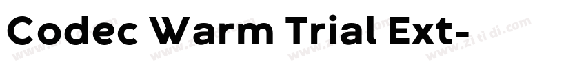 Codec Warm Trial Ext字体转换